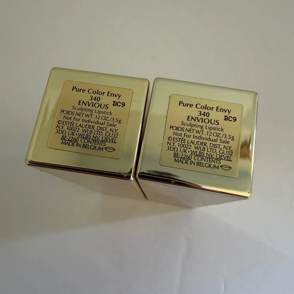 Estee Lauder Pure Color Envy Sculpting Lipstick 340 Envious Set of 2 Full Size